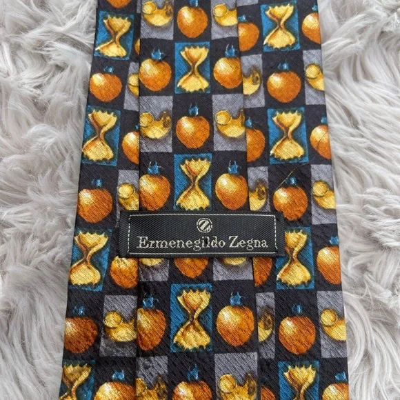 Ermenegildo Zegna Necktie 100% Silk Made In Italy - Picture 2 of 8